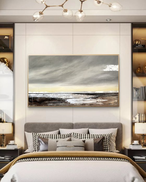 Distant Light. beige pale yellow