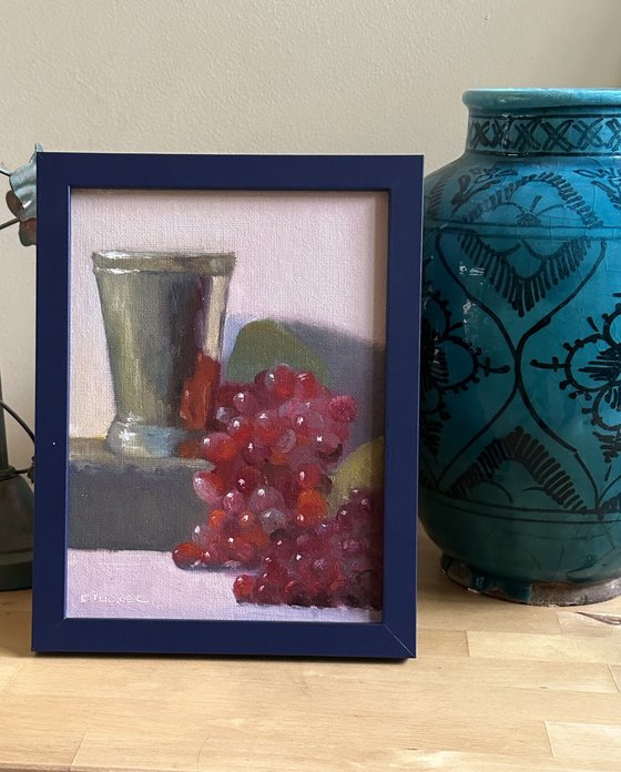Chalice with Red Grapes