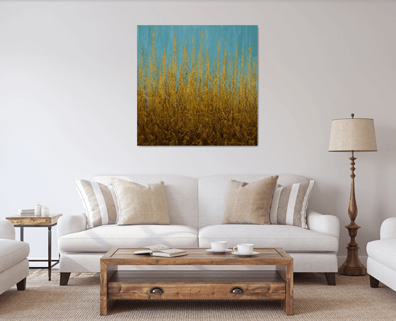 Golden Glow - Textured Field