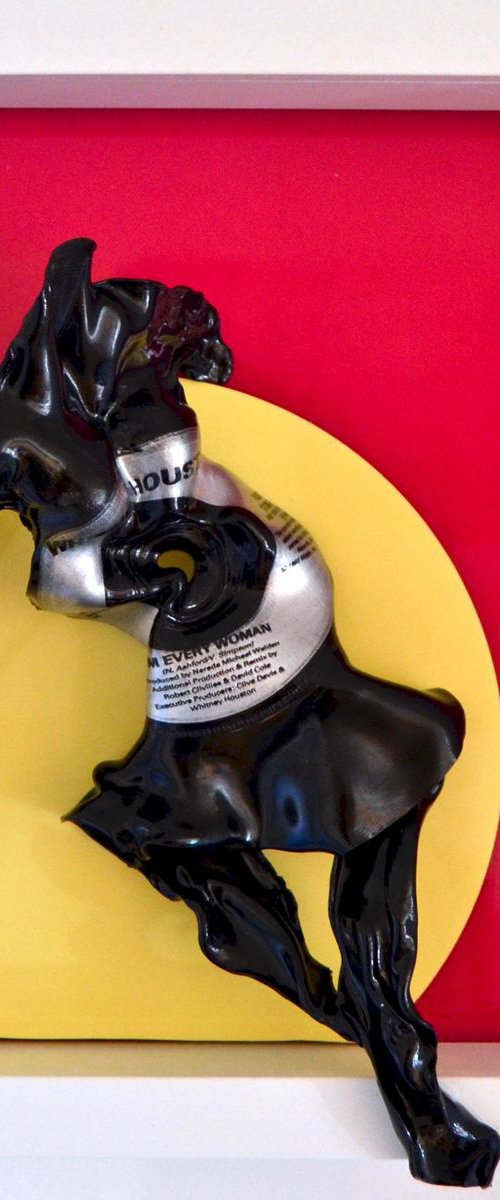 Vinyl Music Record Sculpture - "I'm Every Woman" by Seona Mason