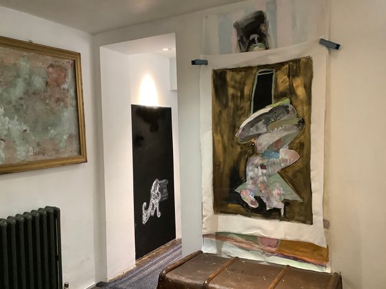 Thinking sitting alone . Moving forward