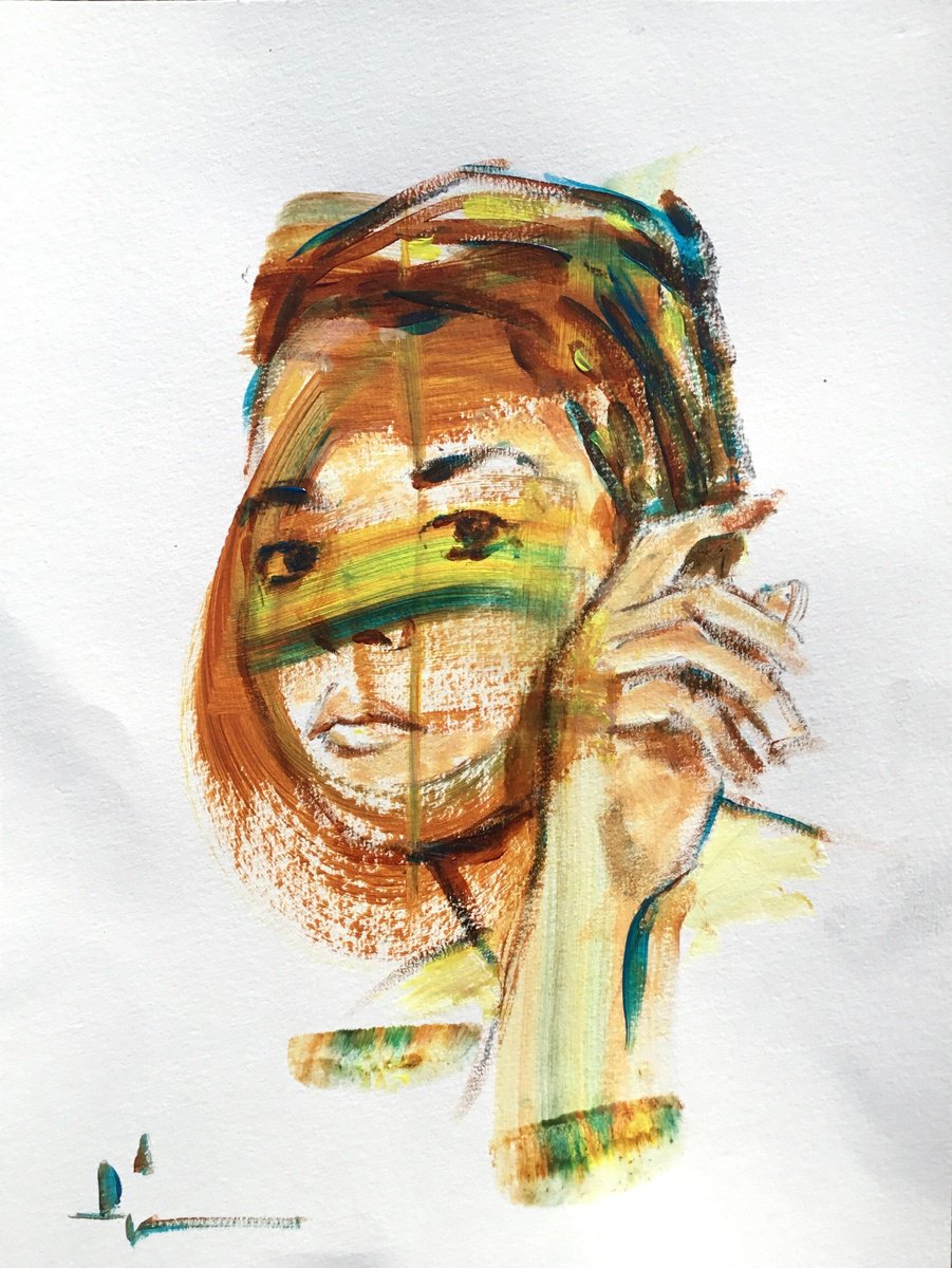 Zarina By Dominique Deve, 9 X 13, Artwork For Sale On Artfinder