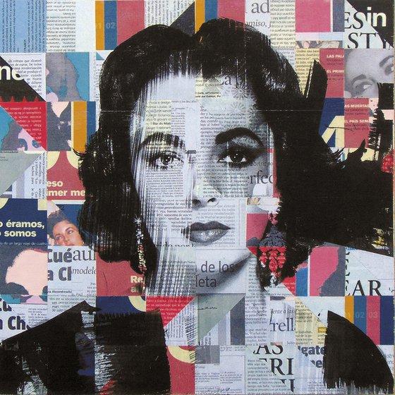 Collage_07_40x40_Elizabeth Taylor_Pop