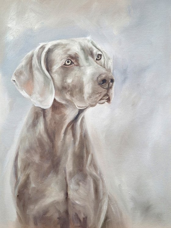 Dog Oil Painting