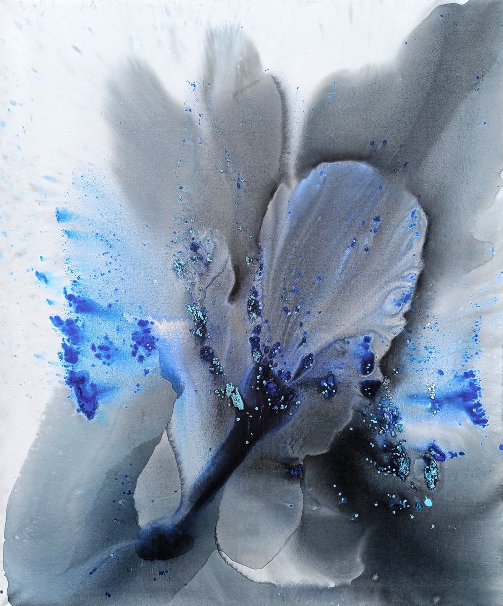 Abstract Landscape Acrylic Painting By Muriel Napoli, 39 X 47", Nature 401, Original Artwork