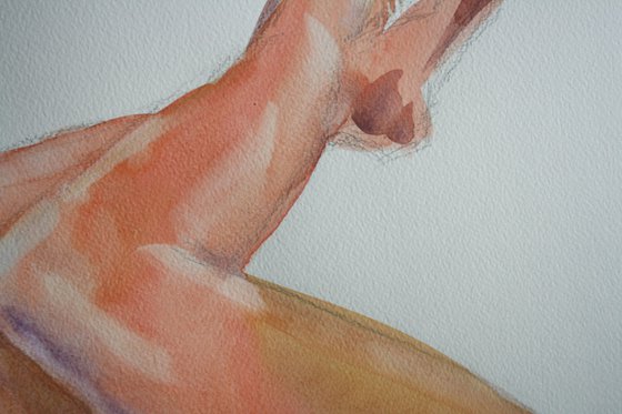 Grace XIV. Series of Nude Bodies Filled with the Scent of Color /  ORIGINAL PAINTING