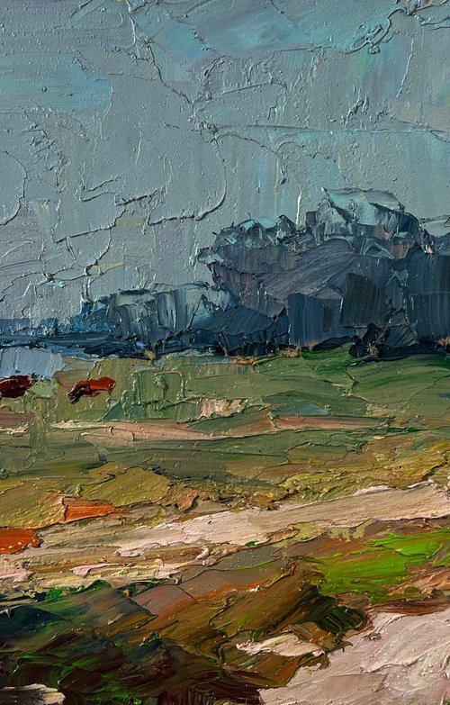 Field with Cows by Boris Serdyuk