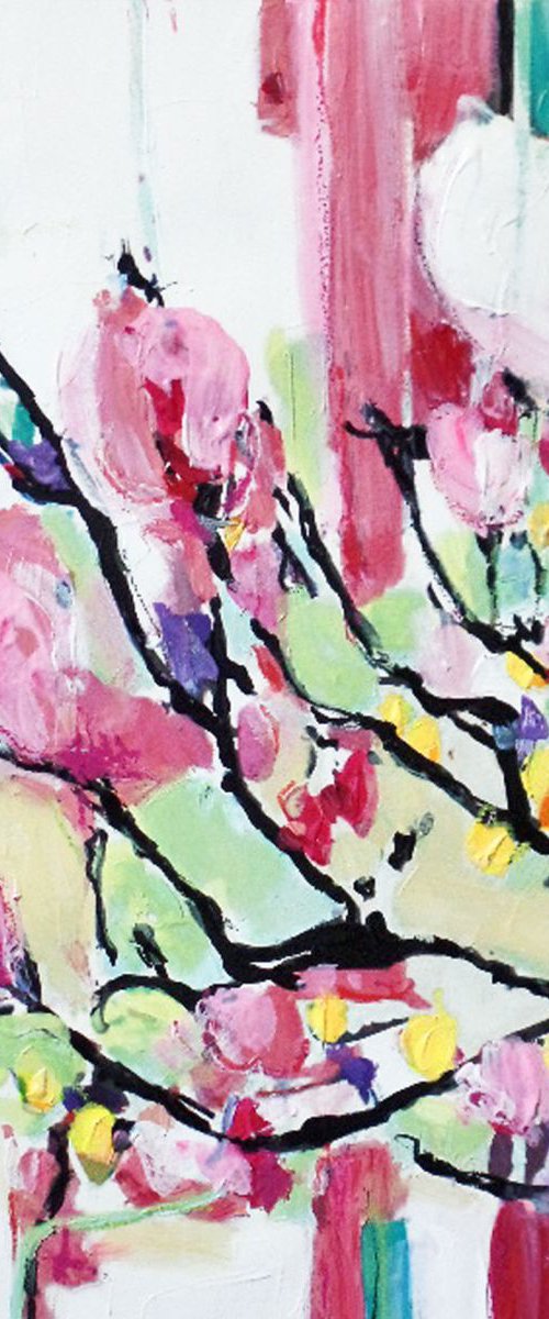 Magnolias very early Spring by Irene Wilkes