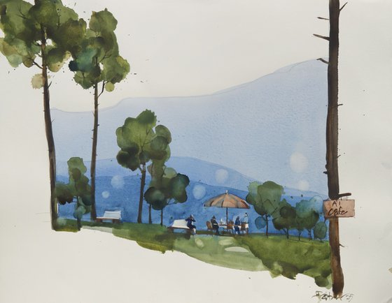 Cafe tables, picnic spot