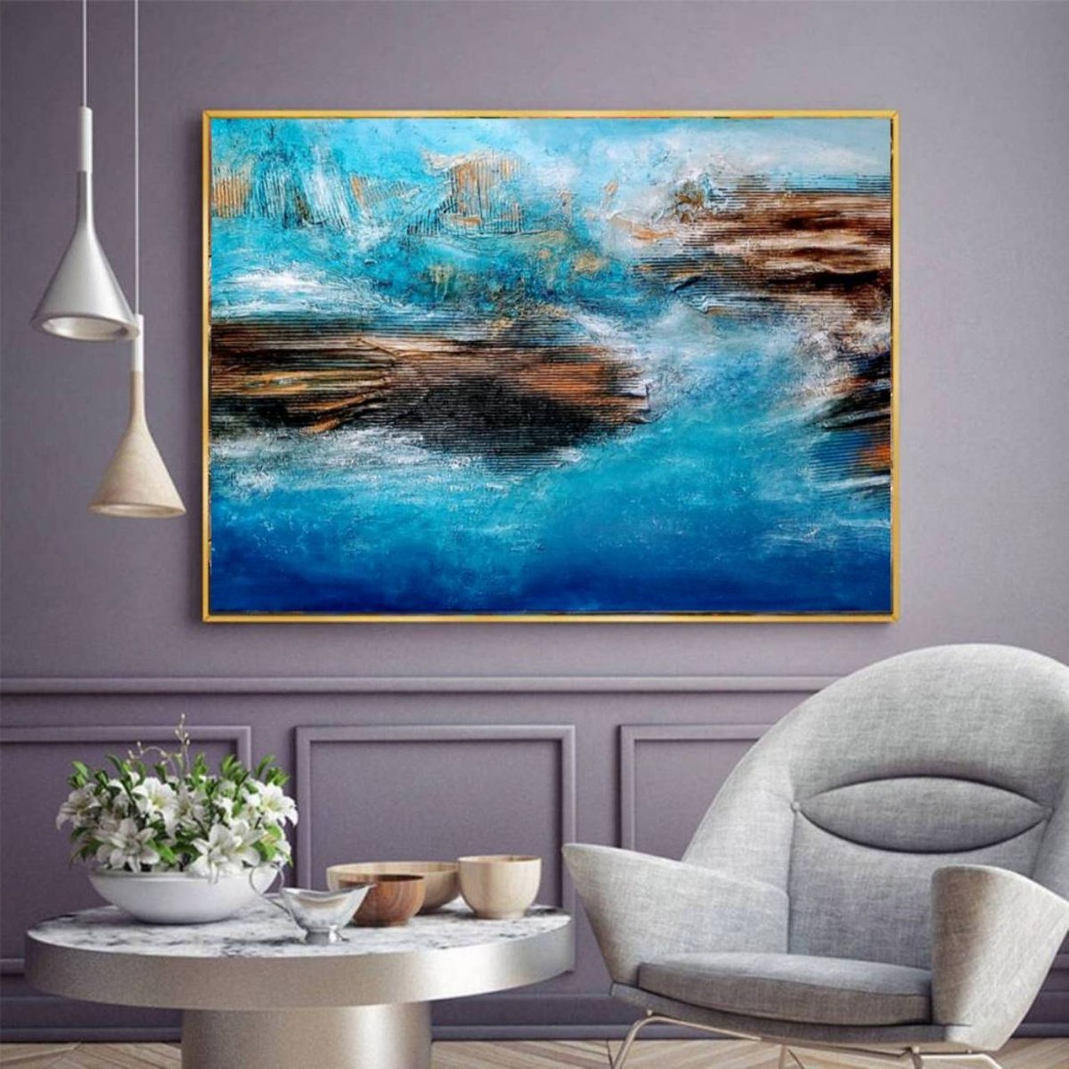 Bora Bora 100x150cm by Alexandra Petropoulou