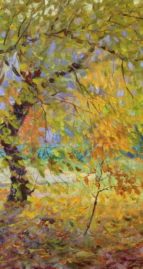 Autumn landscape by Volodymyr Tarabanov