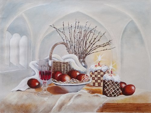 Easter still life by Liubov Samoilova