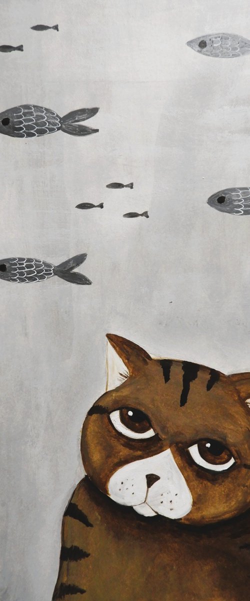 The cat and the fish by Silvia Beneforti