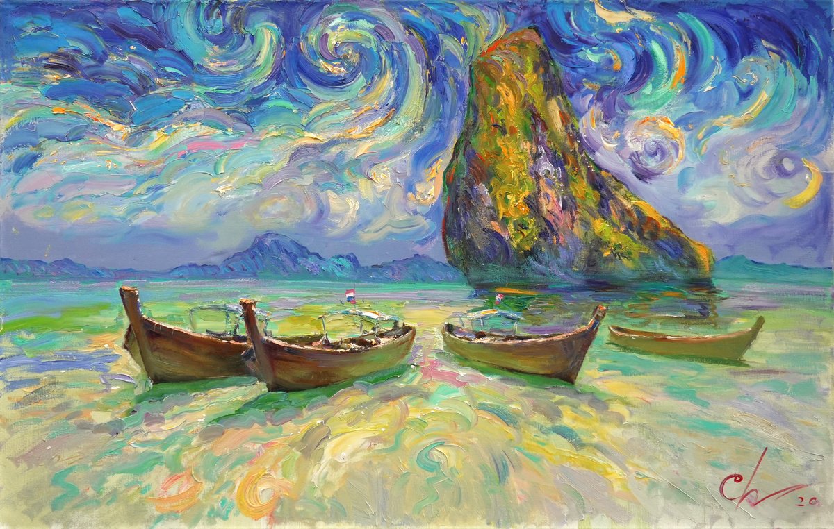 Between Tide And Breath By Serhii Cherniakovskyi, 43 X 28, Artwork For Sale On Artfinder