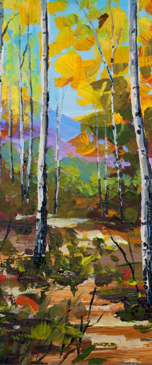Autumn forest. Fall landscape. by Tetiana Vysochynska