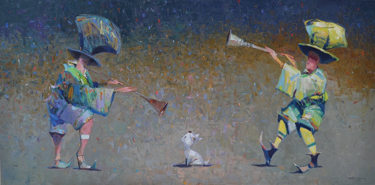 Tercet By Vytautas Laisonas, 39 X 20, Artwork For Sale On Artfinder