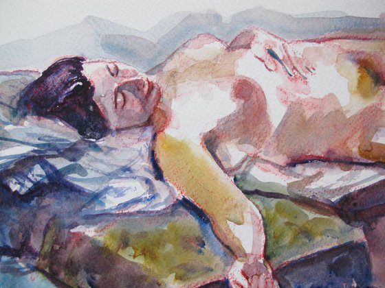 Reclining female nude