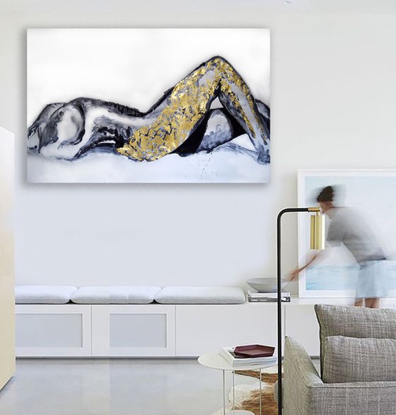 Golden Sand /  Large Nude 150 cm x 120 cm