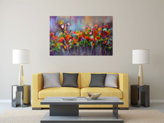 "Fairy Dreams" VERY LARGE Abstract Painting