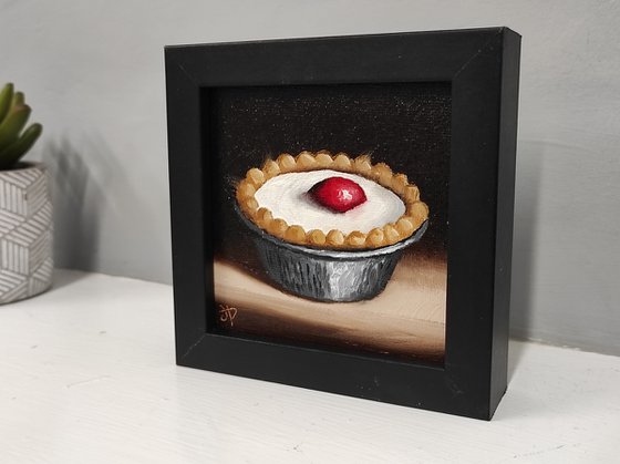 Little Cherry Bakewell tart still life