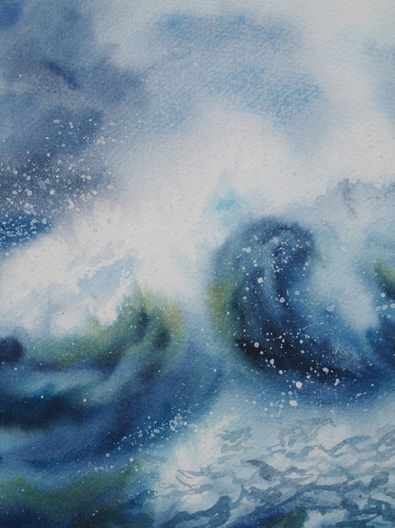 Storm sea