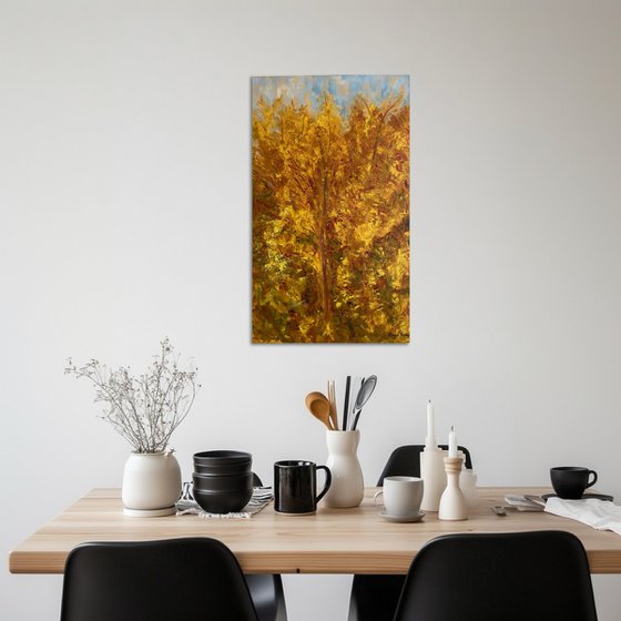 Autumn On A Blue Sky