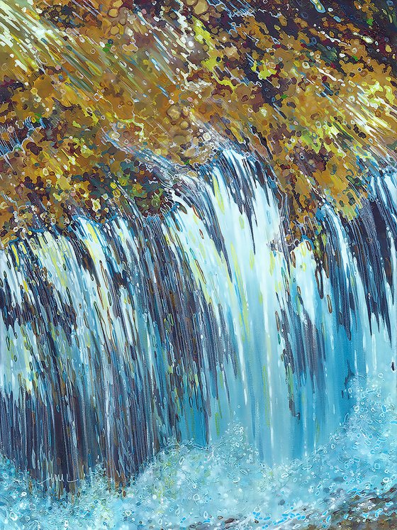 Biltmore Kingdom Waterfall, Fall.