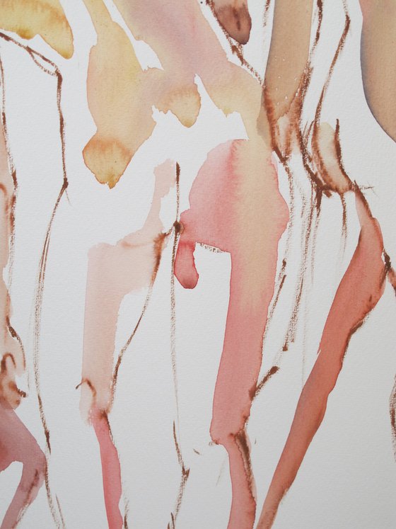 standing female nude 3 poses
