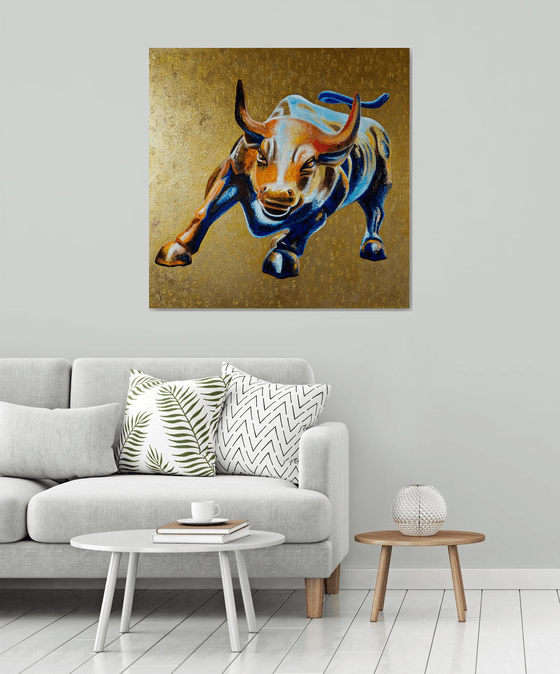 Charging Bull on Wall Street