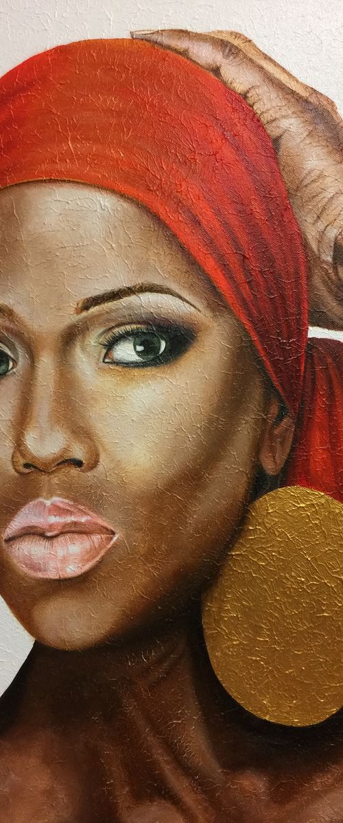 Woman portrait. by Eka Peradze