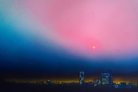 City in the Neon Dusk