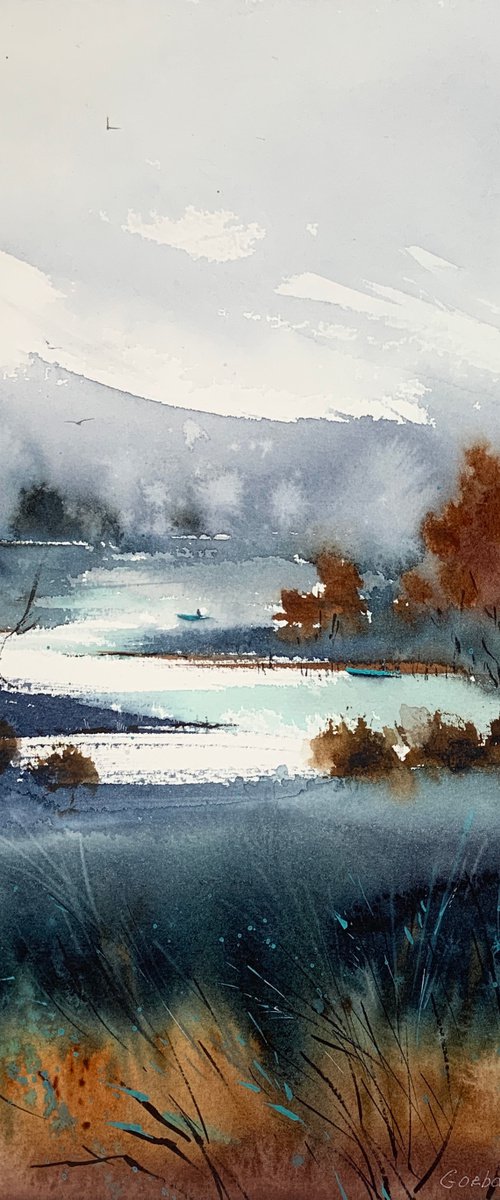 Mountain river #14 by Eugenia Gorbacheva