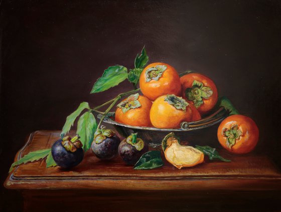 Still life with persimmon