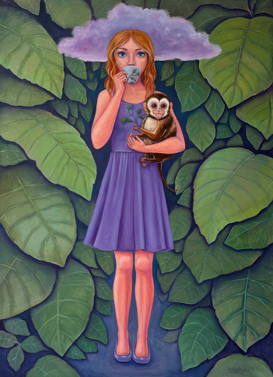 Surrealistic Oil Painting , The Quiet Magic Of Everyday Life By Mary Voloshyna, 31 X 43, Artwork For Sale On Artfinder