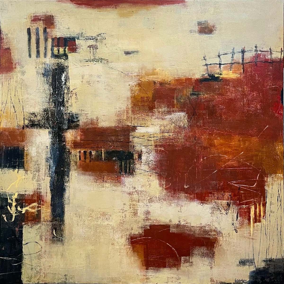 Iron Gate By Shellie Garber, 36 X 36, Artwork For Sale On Artfinder