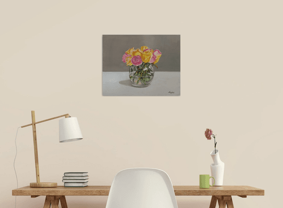 Still life with roses