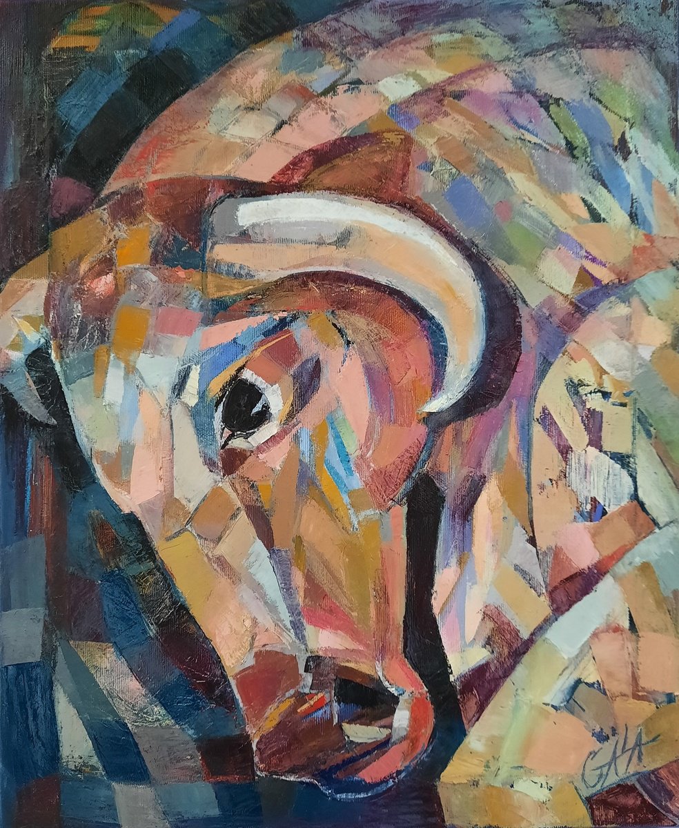 Expressive Oil Painting , Anger By Galya Koleva, 15 X 18, Artwork For Sale On Artfinder
