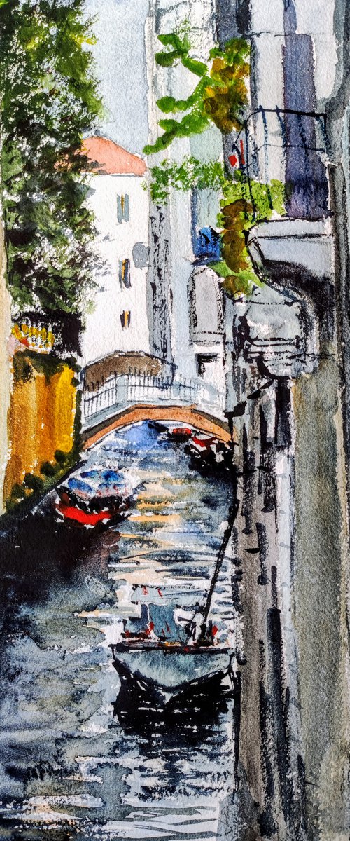 Side street in Venice by Leonid Kirnus