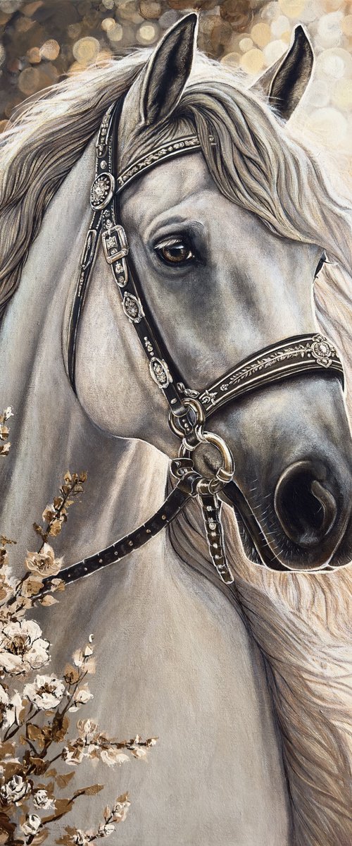 Majestic Horse. Magic Garden by Elena Adele Dmitrenko