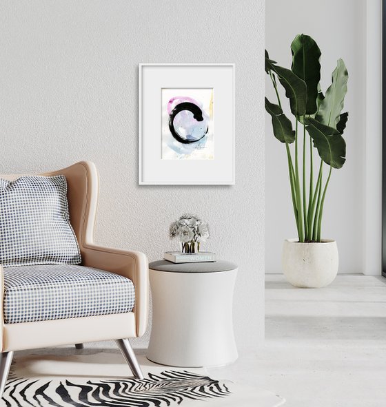 Enso Enlightenment 9 - Abstract Painting by Kathy Morton Stanion