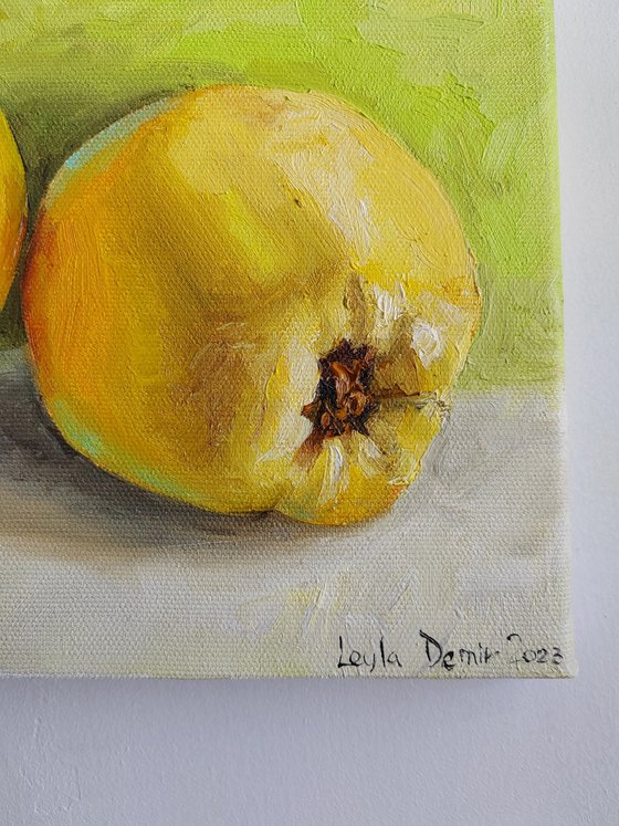 Quince fruit still life