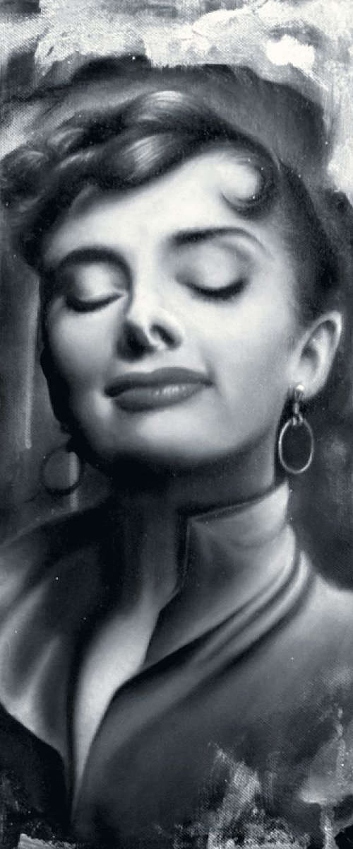 Audrey Hepburn, 1956 by Rachel Anderson