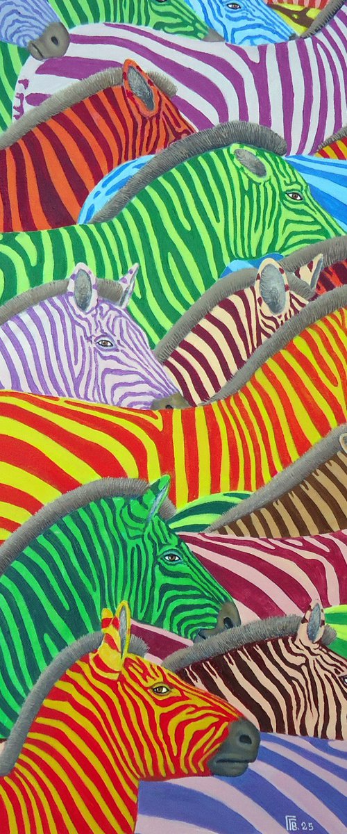 "Zig Zag Zebras IV" by Grigor Velev