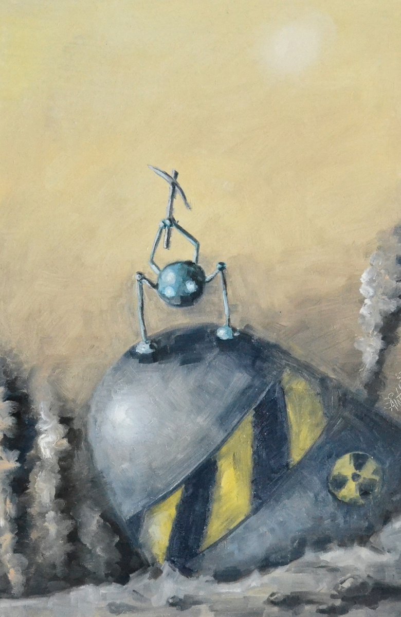 War Robot. Science Fiction Art by Ruslan Aksenov (Axenov)