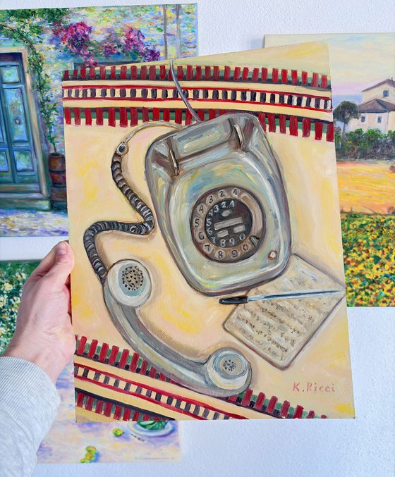 Scene with Retro Phone