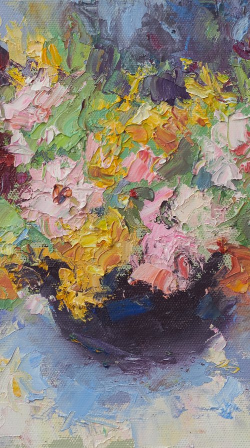 Blue Shadows by Oksana Johnson