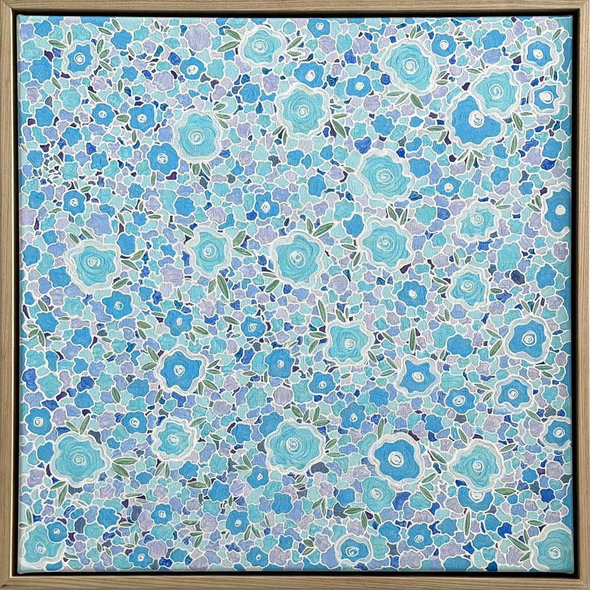 Organic Abstract Acrylic Painting By Carol Zsolt, 21 X 21, Inspiration 6605, Original Artwork