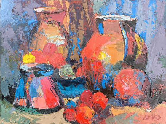 Two Jugs in Vibrant Tones