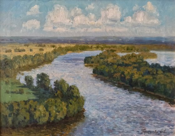 The Kama river in Yelabuga