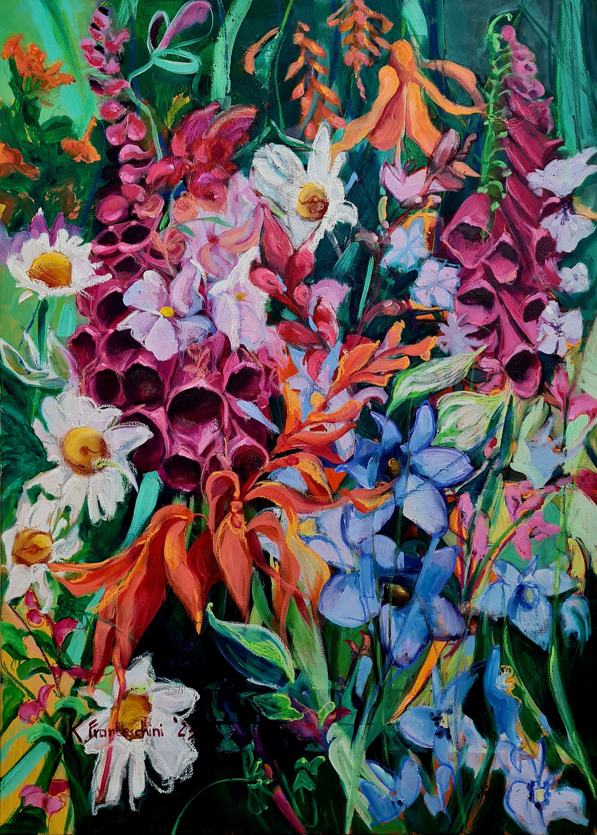 Extemporaneous Composition Iv By Karolina Franceschini, 30 X 46, Artwork For Sale On Artfinder